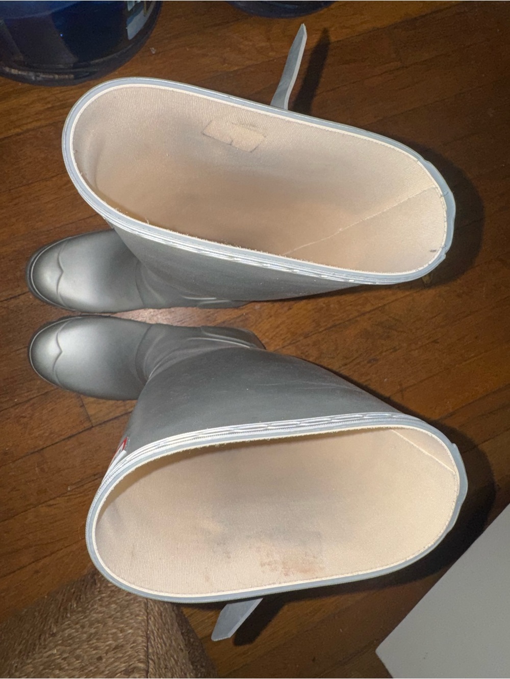 Hunter Metallic Silver Tall Rain Boots - Picture 5 of 5